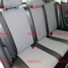 Авточехлы VW- Polo Sd деленная 40\60 с 2010 (Ромб) чер+сер Авточехлы VW- Polo Sd деленная 40\60 с 2010 (Ромб) чер+сер