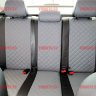 Авточехлы VW- Polo Sd деленная 40\60 с 2010 (Ромб) чер+сер Авточехлы VW- Polo Sd деленная 40\60 с 2010 (Ромб) чер+сер