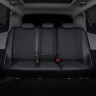 Авточехлы SKODA-Octavia-A-7 Ambiente (без зад. подлокотника) (Ромб) чер+белая отстрочка