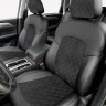 Авточехлы HAVAL M6 с 2021- (Ромб-Алькантара) чер+чер