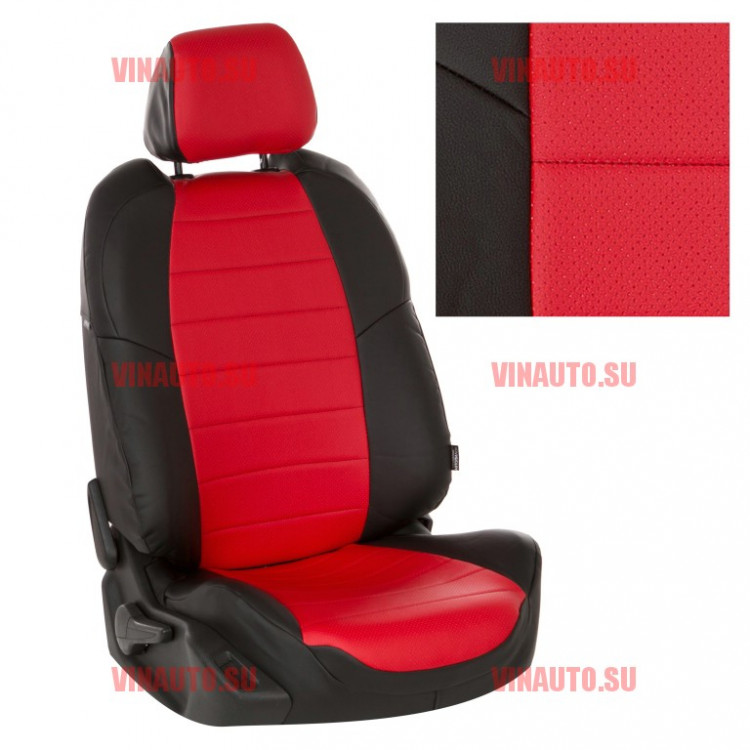 Авточехлы HAVAL H6 с 2014- (Аригон) чер+красный