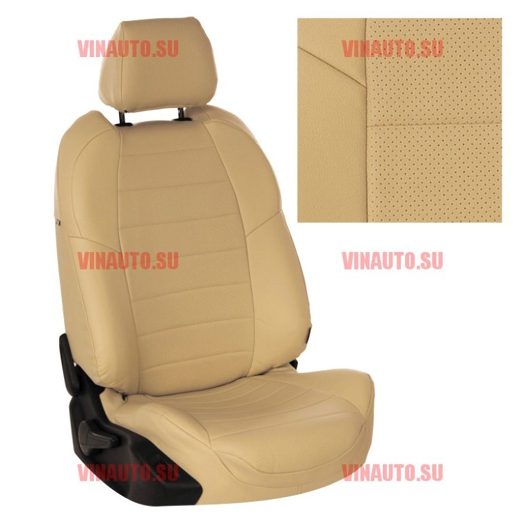 Авточехлы KIA-Sorento II 2009-2020 (Аригон) беж+беж Авточехлы KIA-Sorento II 2009-2020 (Аригон) беж+беж