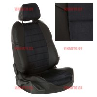 Авточехлы RENAULT-Fluence 40/60 /Megan III с 2010- (Алькантара) чер+чер