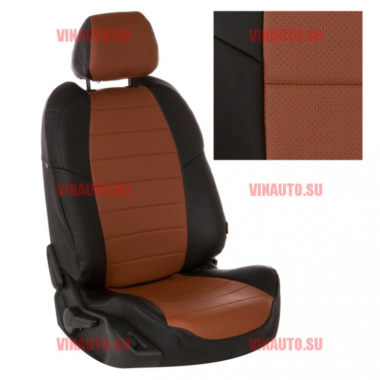 Авточехлы KIA-Ceed с 07-12 (Аригон) чер+коричневый