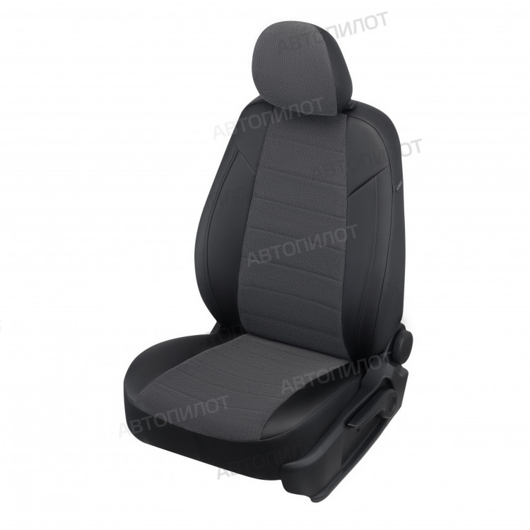Авточехлы GEELY-Emgrand II 2021-/Belgee S50 с 2024- (Велюр) чер+тем.сер