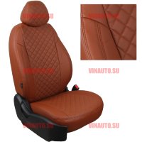Авточехлы ВАЗ-Lada Vesta/SW Cross/NG (Ромб) коричневый