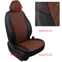 Авточехлы NISSAN-X-Trail T-32 с 15- (Ромб) чер+тем.коричн Авточехлы NISSAN-X-Trail T-32 с 15- (Ромб) чер+тем.коричн