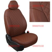 Авточехлы HYUNDAI- Elantra VII (CN7) с 2020- (Ромб) тем.коричневый