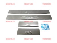 Накладки на пороги KIA Rio 2013 (надпись RIO) Накладки на пороги KIA Rio 2013 (надпись RIO)
