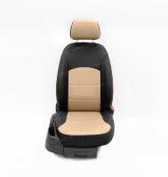 АВТОФРАНТ/Авточехлы KIA-Ceed II с 2012 (Аригон) чер+беж