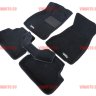 Коврики салона текст.Audi A4 2016- (B9) LINER 3D Lux с бортиком черные/ST7400630
